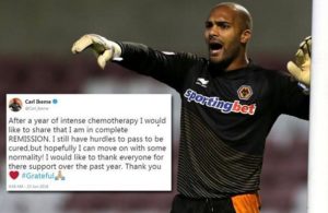 Νίκη Του Carl Ikeme Απέναντι Στη Λευχαιμία